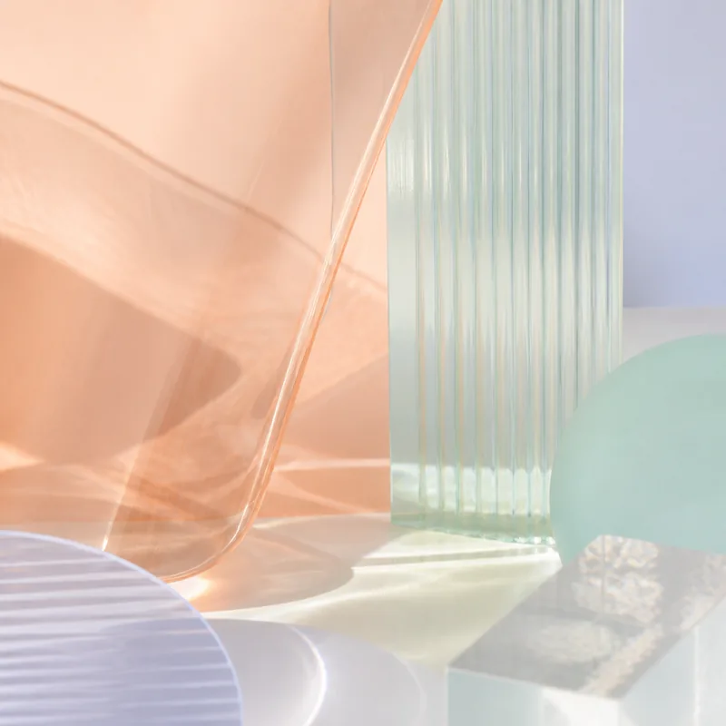 Apricot #FBCEB1 material mood study for a soft / calm palette