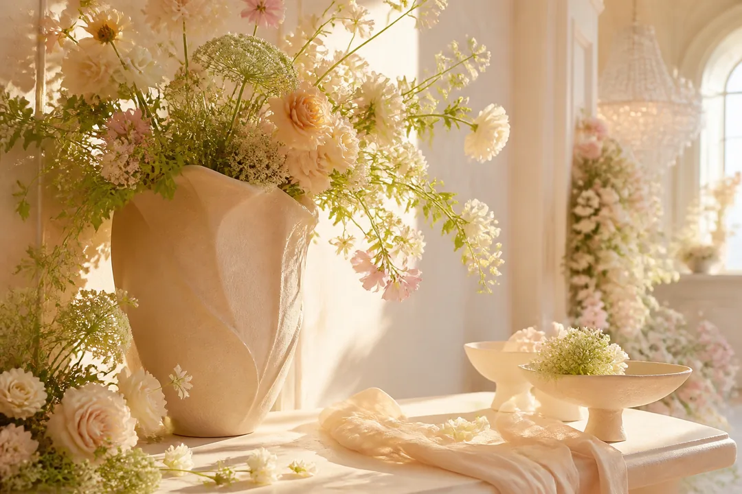 Champagne #F7E7CE mood board with matching palette colors