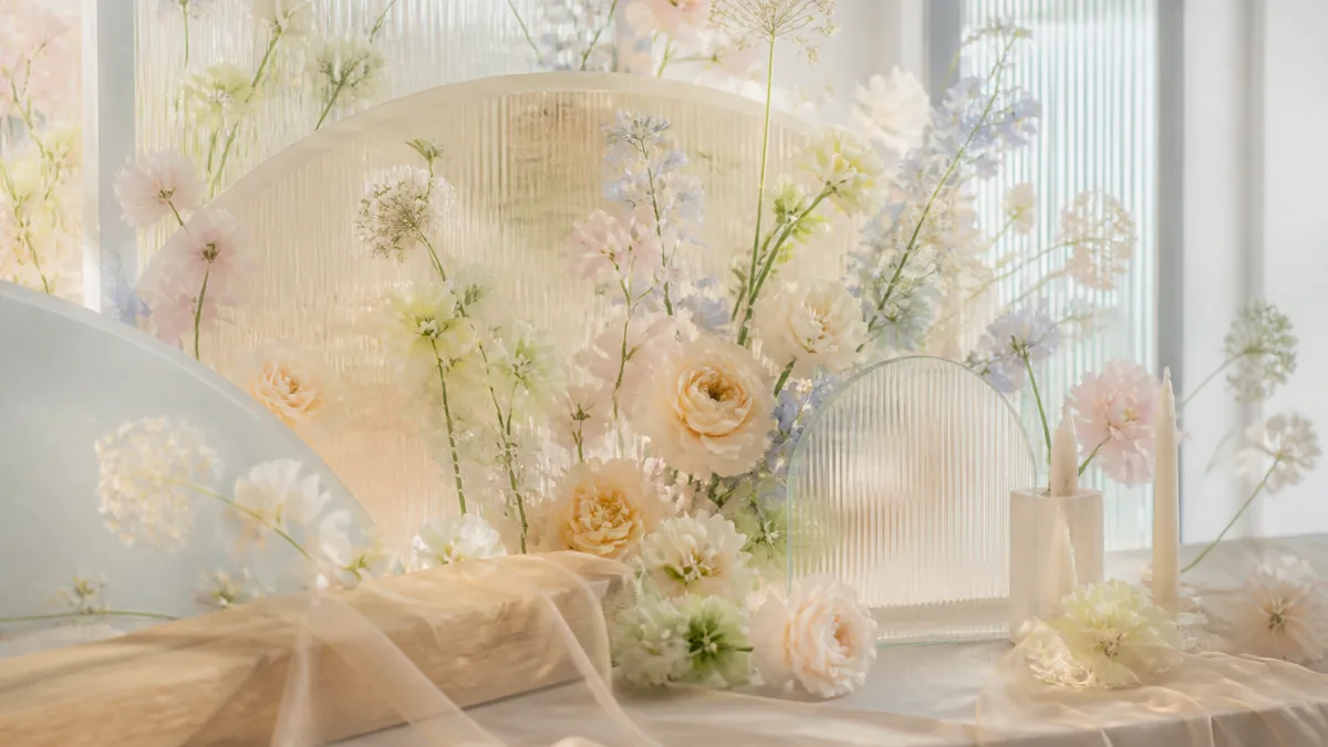 Champagne #F7E7CE six-color wedding / romantic palette poster