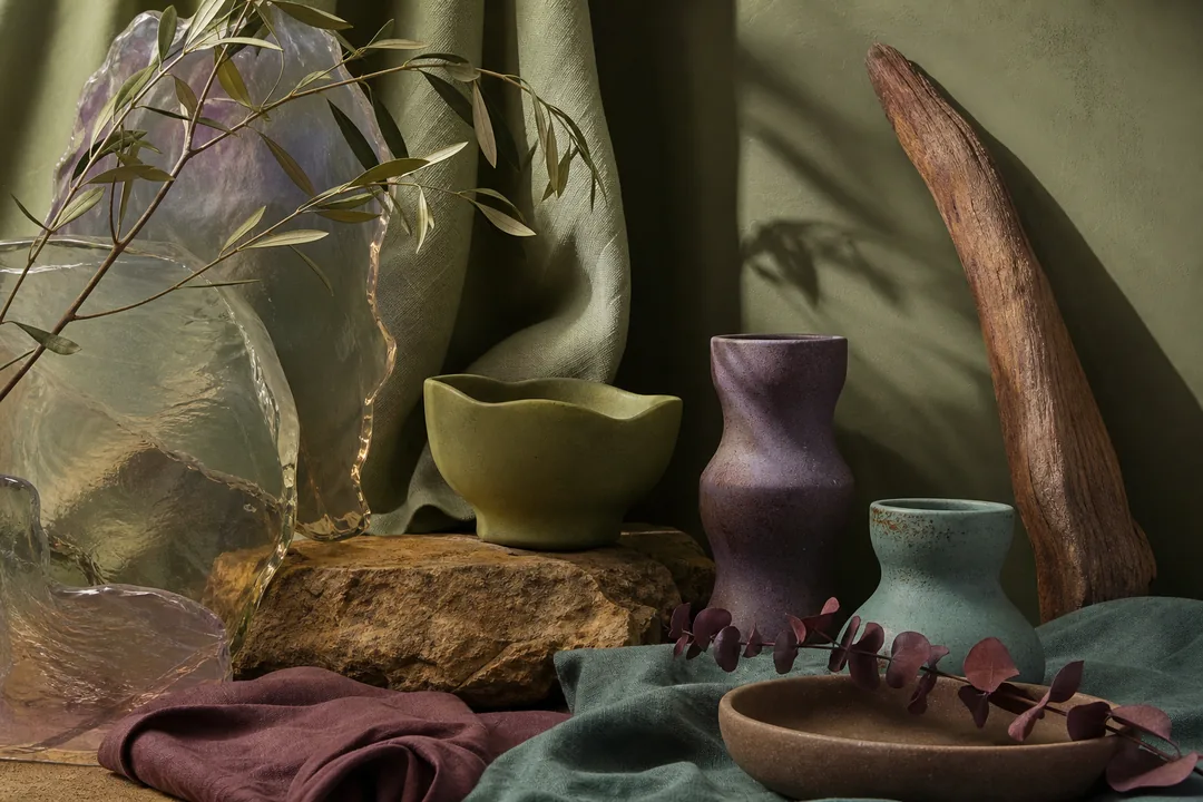 Olive Green #708238 earthy / nature palette hero with five matching colors