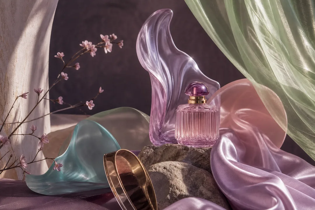 Plum #DDA0DD flat-lay using the luxury / editorial color palette