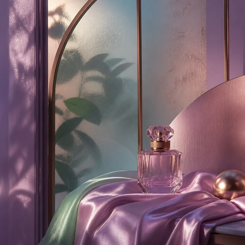 Plum #DDA0DD material mood study for a luxury / editorial palette
